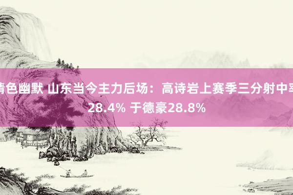 情色幽默 山东当今主力后场：高诗岩上赛季三分射中率28.4% 于德豪28.8%