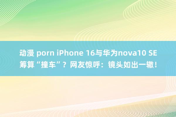 动漫 porn iPhone 16与华为nova10 SE筹算“撞车”？网友惊呼：镜头如出一辙！