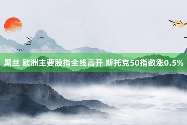 黑丝 欧洲主要股指全线高开 斯托克50指数涨0.5%