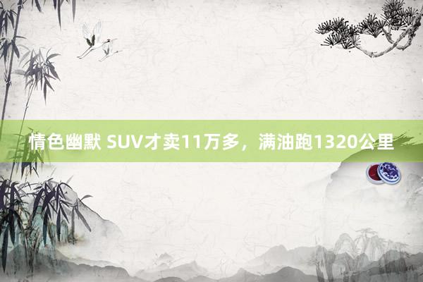 情色幽默 SUV才卖11万多，满油跑1320公里