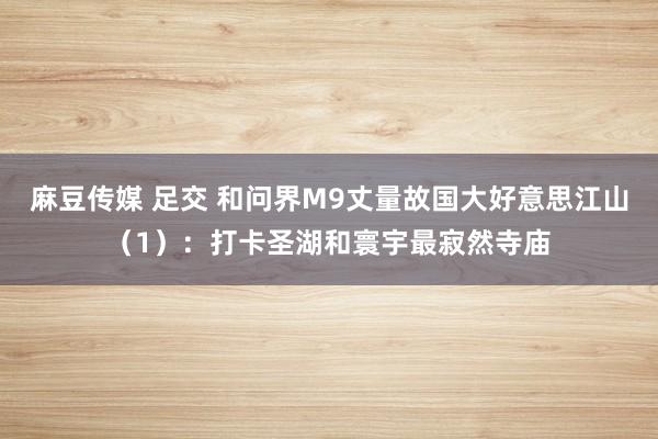 麻豆传媒 足交 和问界M9丈量故国大好意思江山（1）：打卡圣湖和寰宇最寂然寺庙