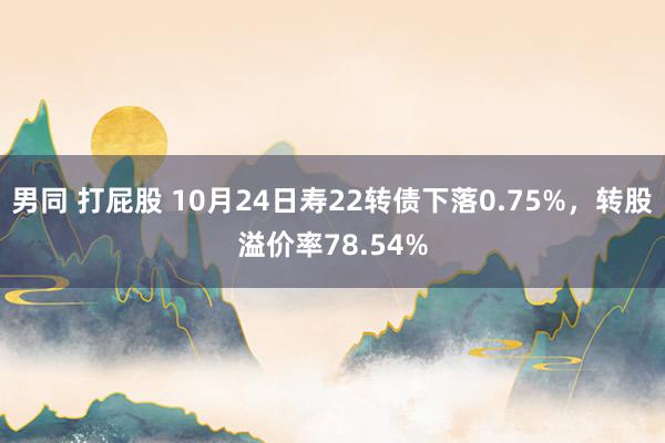 男同 打屁股 10月24日寿22转债下落0.75%，转股溢价率78.54%