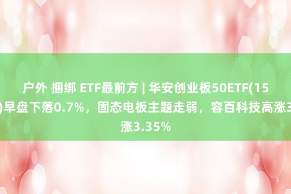 户外 捆绑 ETF最前方 | 华安创业板50ETF(159949)早盘下落0.7%，固态电板主题走弱，容百科技高涨3.35%