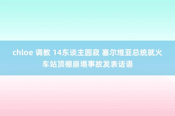 chloe 调教 14东谈主圆寂 塞尔维亚总统就火车站顶棚崩塌事故发表话语