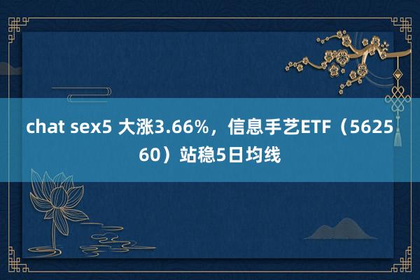 chat sex5 大涨3.66%，信息手艺ETF（562560）站稳5日均线