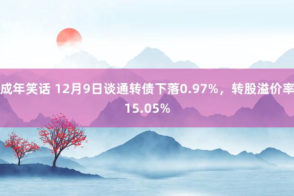 成年笑话 12月9日谈通转债下落0.97%，转股溢价率15.05%