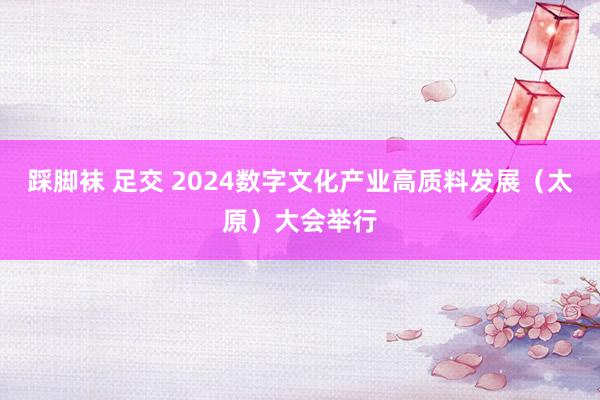 踩脚袜 足交 2024数字文化产业高质料发展（太原）大会举行